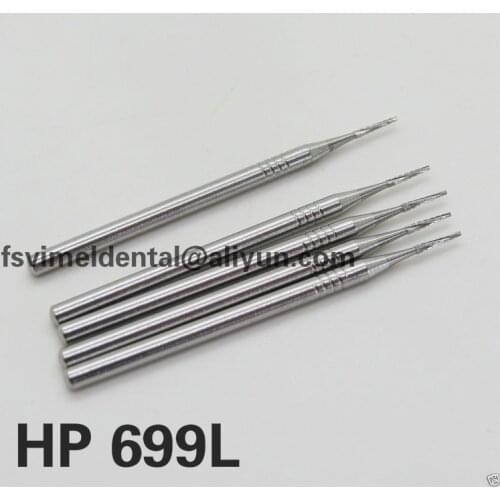 5 PCS SBT HP 699L# Dental Low Speed Carbide burs Long Flat tooth Drills dental lab materials Dentist products