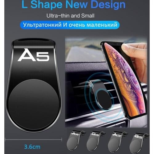 Magnetic Car Phone Holder Mobile Mount Cell Stand Smartphone GPS Support For audi A3 A4 A5 A6 A7 Q2 Q3 Q5 Q7 Q8 accessories