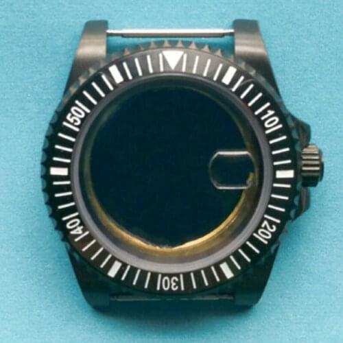 40mm PVD ceramic Watch Case Fit ETA 2836 DG2813 3804 Miyota 8215 Movement