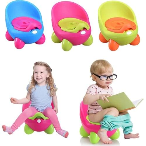 Baby Potty Toilet Seat Egg Shape Portable Training Pan Childrens pot Kids Bedpan Comfortable Backrest Toilet Cute Cartoon Pots