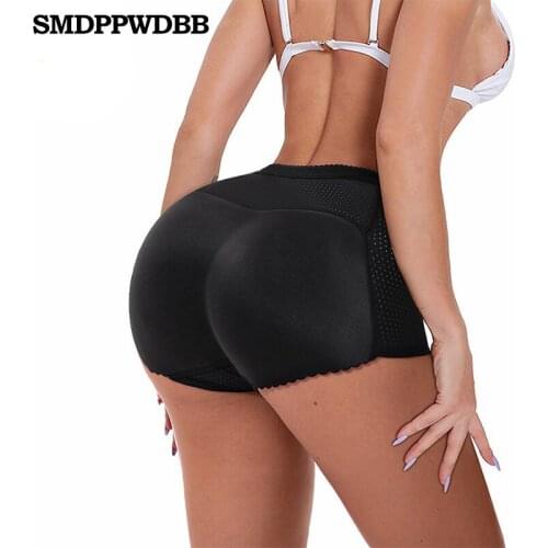 Women Control Panties with Pad Butt Lifter Hip Enhancer Mesh Breathable Underwear Push Up Big Ass Fake Butt Body Shaper