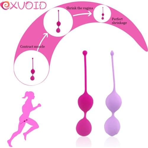 EXVOID No Vibrator Sex Toys for Women Smart Kegel Ball Vibrator Vaginal Tightening Trainer Vagina Tighten Exercise Ben Wa Ball