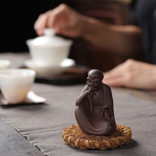 Purple Sand Creative Tea Pet Sculpture Tea Set Tea Art Tea Tray Ornament Zen Decor Decorative Tea Tray Kung Fu Decoration