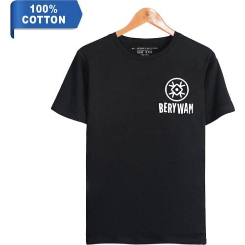 WAWNI Berywam T Shirt Fashion Print Woman/Mans Casual Cotton Polyester Short Sleeved Tops 100% Cotton Tshirt Loose Tee Hot 2021