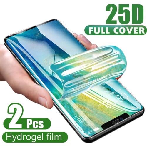 2Pcs Hydrogel Film Screen Protector For iPhone 12 11 Pro XS Max XR X SE 2020 Protective Film For iPhone 8 7 Plus Not Glass