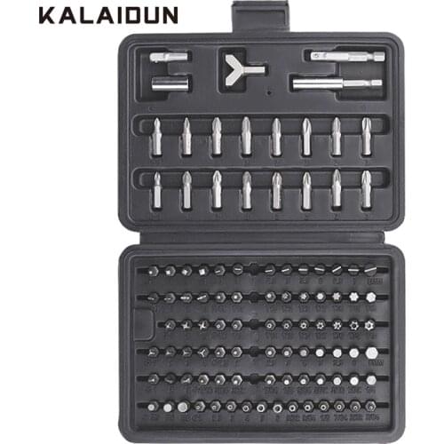 KALAIDUN 100 Pcs Screwdriver Bit Set Drill Bits Torx Hex Phillips Magnetic Screw Driver Repair Tool Kit Adapter Electrician