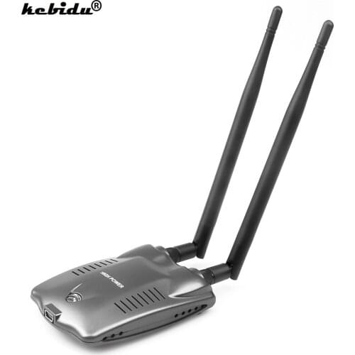 Kebidu New USB 2.0 Wireless BT-N9100 for Beini free internet High Power 3000mW Dual Antenna Wifi Decoder for RTL8192FU