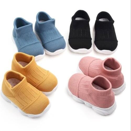 Fashion Baby Shoes Kids Breathable First Walkers Baby Soft Rubber Sole Children Anti-slip Sport Shoes Boys Girls Casual Shoes