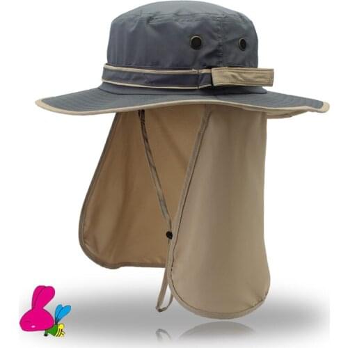 Mens Bob Summer Bucket Hats Outdoor Fishing Womens Sun Hat Camping Sunproof Hat Outdoor Hiking Fishing Cap Summer Beach Hat