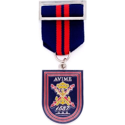 New style military badge cheap metal paint challenge badge pin hot sale metal enamel color medals