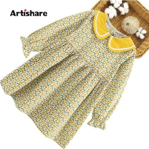 Dresses For Girls Floral Pattern Kids Party Dresses For Girls Spring Autumn Children Party Dress Casual Style Girl Costume 6 8 1