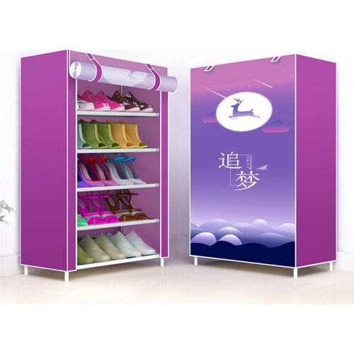 Shoe rack simple multi-layer economic iron metal plastic dust-proof assembly entrance hall dormitory entrance small shoe rack