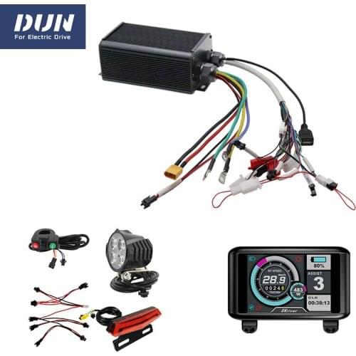 Easy Convert PAS Bike Controller 45A BLDC Programmbale with Colorful Display UKC1 Lamp Light Kits for Electric Bicycle