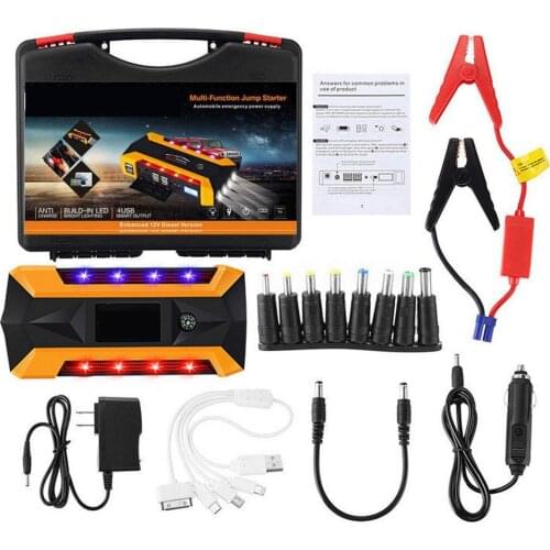 89800 mAh Car Jump Starter 12V Car USB Auto Starting Device Vehicle Emergency Start Battery Power Bank Car Battery Splitter