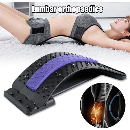Back Support Stretcher Extender Massager Lumbar Adjustable Portable for Home SANA889
