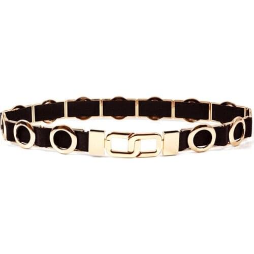 New Vintage Circle Knot Belt for Women Metal Waist Belt For Woman dress BL344