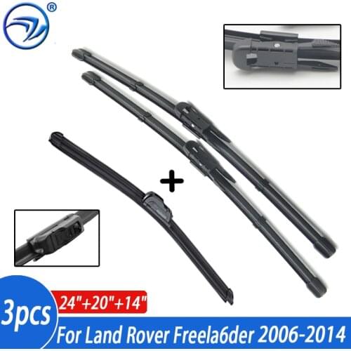 24"20"14" Windshield Wiper Blades For Land Rover Freelander 2 2006-2014 Front Rear 2013 2012 2011 2010 2009 2008 2007