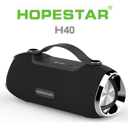 HOPESTAR H40 Outdoor Waterproof bluetooth speaker Portable 3D stereo Subwoofer Mp3 Player speaker FM Radio TF USB music Center