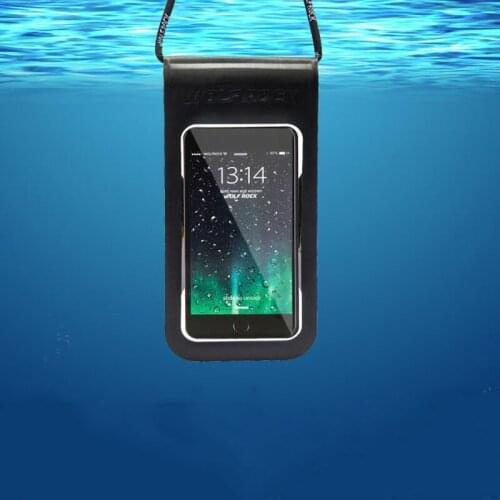 Universal TPU Waterproof Phone Pouch Swimming Bag Underwater Dry Bag For Iphone Samsung Mobile Phone Water Sports Bag 6 Inch