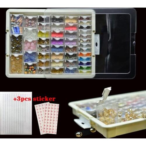 New Square Drill Mosaic Containers for Diamond Painting Tools Accessories Storage Box Jewelry Diamond Embroidery Storage Box