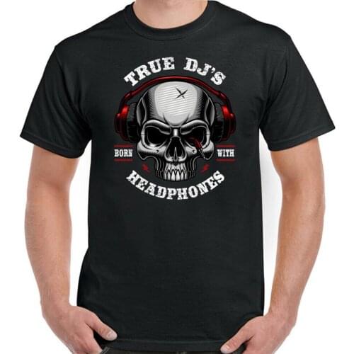 True Dj MenS Funny Djing T-Shirt Music Decks Record Player Technics Vinyl Cd 2019 Newest MenS Funny Fashion Classic Band Shirt