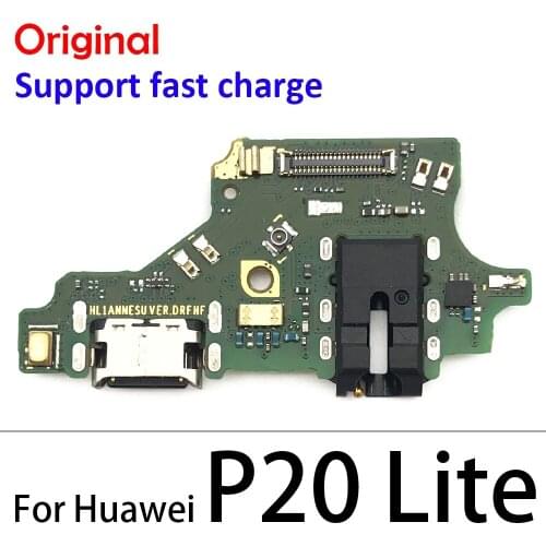 10Pcs For Huawei P20 Lite Original New USB Charger Charging Port Connector Flex Cable For Huawei P20 Lite плата зарядки