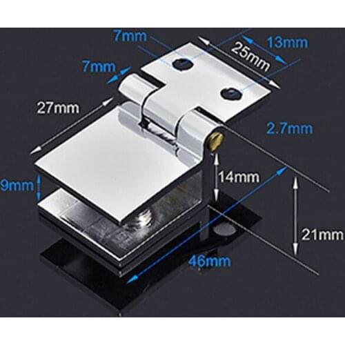 2x Hinges Zinc Alloy Silver Replacement For Door Cabinet Cupboard Accessories