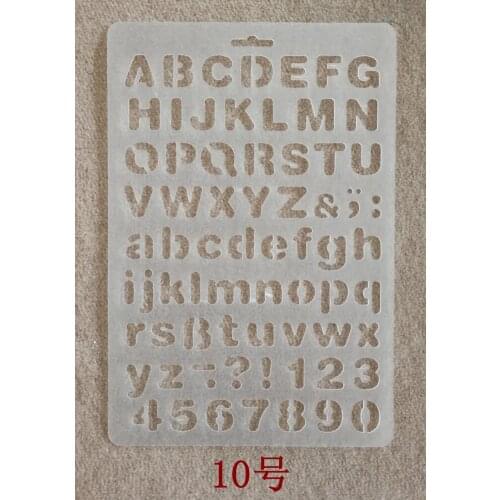 20 pcs T10 Paint Stencils Drawing Diy Album Theme Lace Ruler Hollow Drawing,Accessories, Letras Scrapbooking wholesale