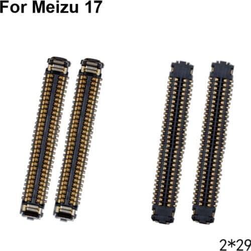 5pcs For Meizu 17 LCD display screen FPC connector For Meizu17 logic on motherboard mainboard
