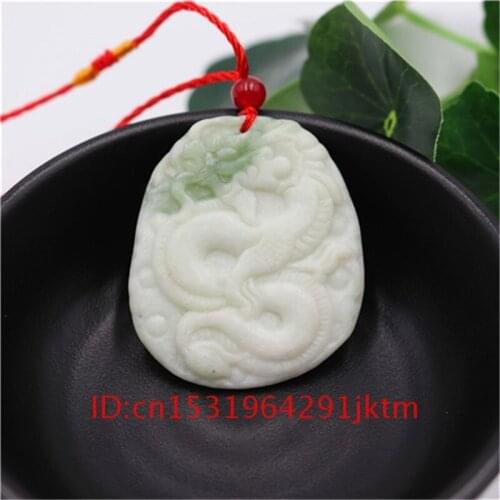Accessories Double-sided Gifts Amulet Jade Fashion Natural Dragon Chinese Jewelry Pendant Charm Necklace Carved for Men White