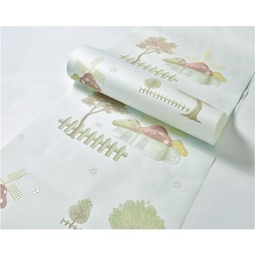 Beibehang Personalized home improvement senior nonwoven wall paper thick boy and girl 4 color optional childrens room wallpaper