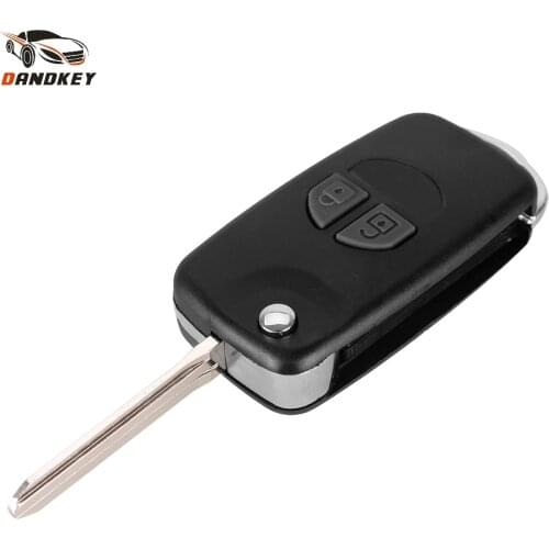 Dandkey 2 Button Flip Key Shell Case For Suzuki Swift Grand SX4 Liana Aerio Vitara GRAND VITARA Jimny TOY43 Blade Key Cover