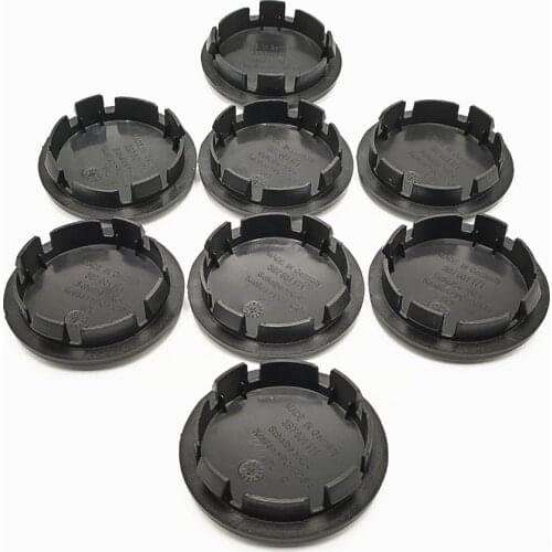 65mm Black Car Wheel Center Caps Hub Cover For Touran Beetle Golf Bora Sharan Tiguan 3B7601171 3B7 601 171