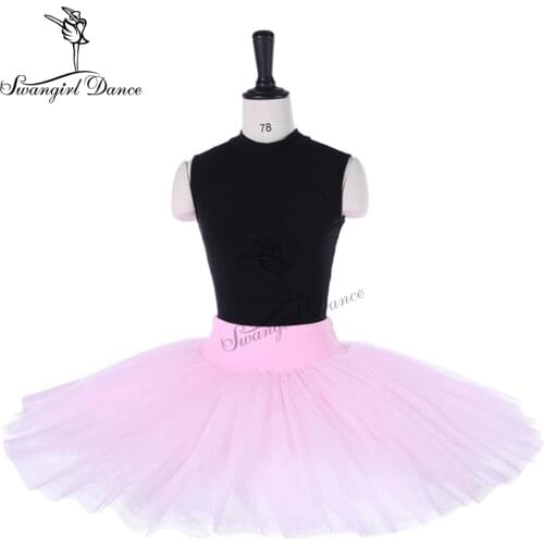 Children pink color Half Ballet Tutu for girls s professonal half pancake platter ballet tutu for women BT8923