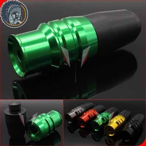 For Motorcycle CNC Black Aluminum Crash Pads Exhaust Sliders Crash Protector For Kawasaki Z800 Z250 DMV New Type ##1