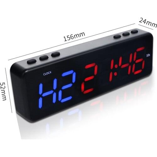 [Ganxin] for 1 inch Gym Timer Interval Timer,Bluetooth APP Control Battery Powered Workout Fitness Clock,Countdown/UP