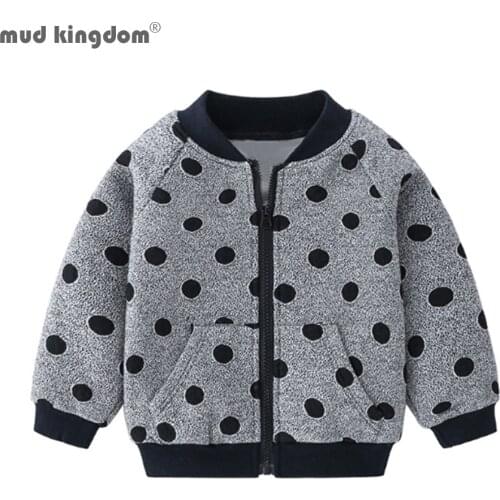 Mudkingdom Boys Jackets Long Sleeve 2020 Autumn Winter Fashion Print 2 to 6 Years Boys Warm Outerwear Coats Kids Clothes