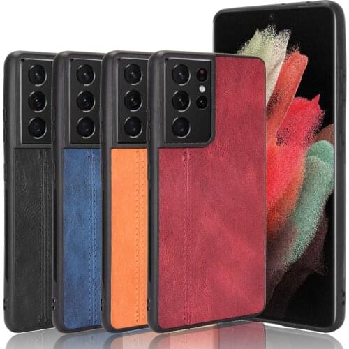 Matte Leather Mobile Phone Bag Case for Samsung Galaxy S21 Plus S 21 Ultra A12 A32 A52 A72 A21S A51 A71 5G Note 20 Cover Coque