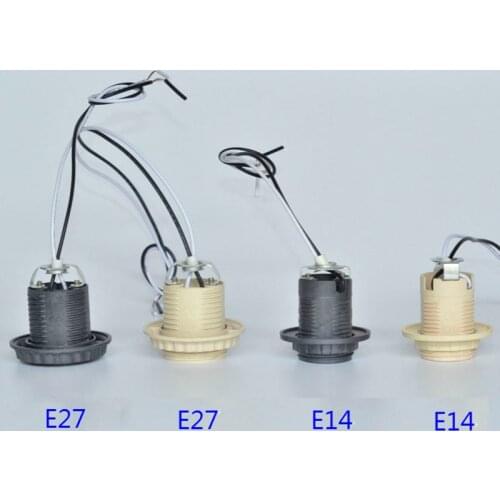 6 Piece E27 E14 Plastic Lamp Whole Tooth / Wire 30cm/80cm / E27 Light Socket / E14 Lamp Base Lighting Accessories