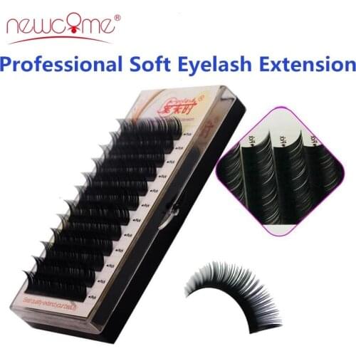 Eyelashes Extension Individual Silk Volume Faux Mink Lash Extension Premium Handmade Eyelash Natural Soft Cilios Lashes Make Up