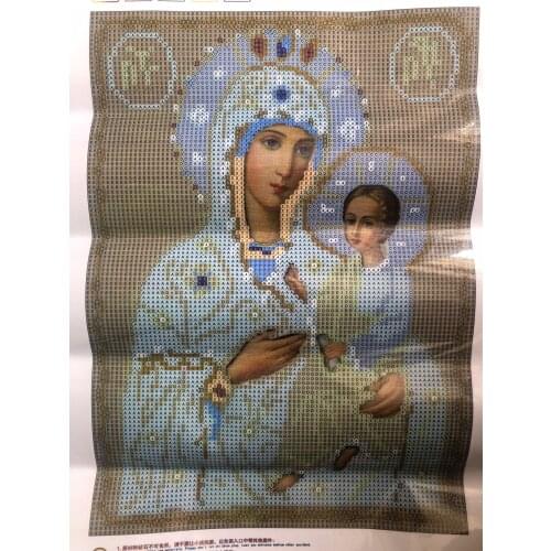 2017 new DIY crystal mary full Embroidery Icon diamond religion Pharaoh Rhinestones Cross Stitch Kits diamond embroidery