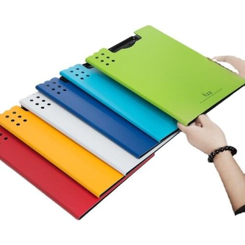 New Horizontal A4 Folder Matte Texture Portable Pad Portable Pen Tray Office Metting File Pocket School