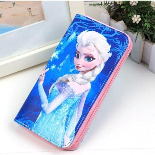 Disney New Cartoon frozen Korean Wallet Mickey mouse boy and Girl Multi-Card Ladies Wallet baby girls handbag