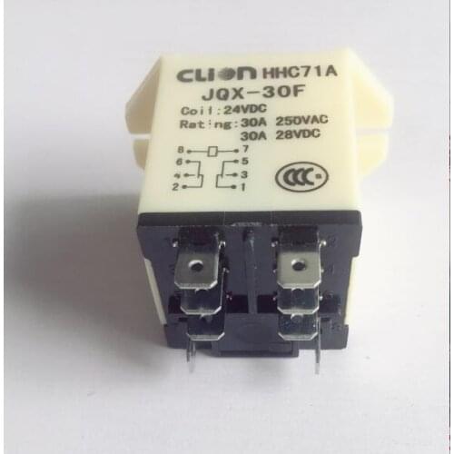 Intermediate relay JQX-30F 2Z 30A power relay 8pin DC12V DC24V AC110V AC220V