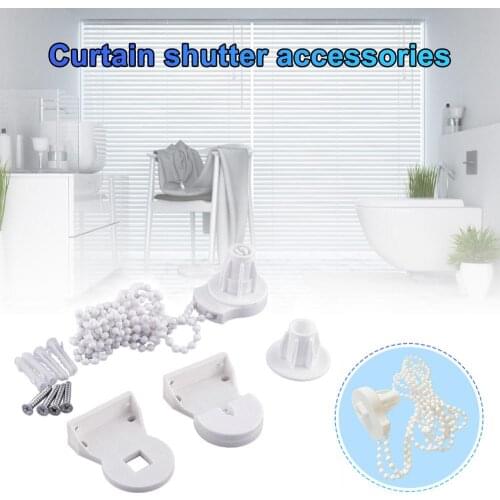 Roller Blind Shade Clutch Bracket Cord Chain with 2m Long Bead Chain for 25mm Tube Curtain Rolling Holder Clip Accessories