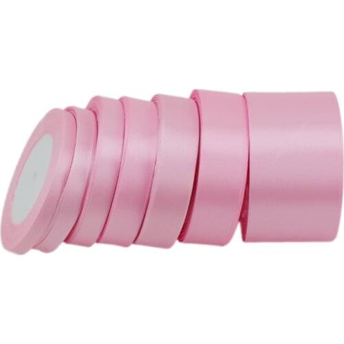 Pink Satin Ribbon Wholesale Gift Wrapping Christmas ribbons
