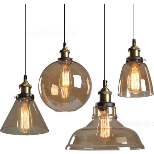 Nordic Modern Glass Ball Pendant Lights Dining Room Kitchen Hanging Lamps Living Room Decor Light for Home LED Lighting Fixtures