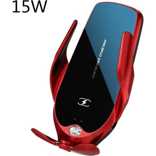 Aromatherapy 15W Smart Qi Wireless Charger Fast Charging Car Mount for iPhone 8Plus 12 11Pro Huawei Mate30 Samsung S10 Xiaomi 10