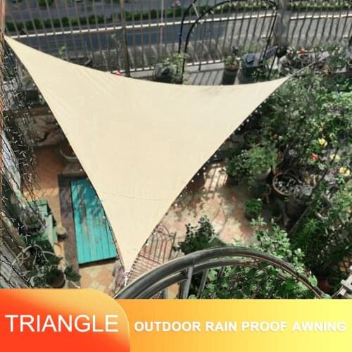 Waterproof Shade Sun Canopy Cover Triangle Garden Awnings Sunshade Luifel Voor Strand Camping Zwembad Pool Accessories 3x3x3m