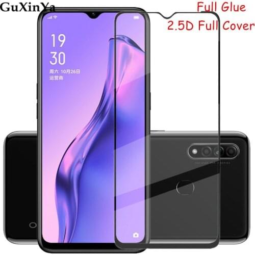 Screen Protector For OPPO A8 Glass For OPPO A8 Full Glue Tempered Glass For OPPO A8 Full Cover Phone Glass 6.5"